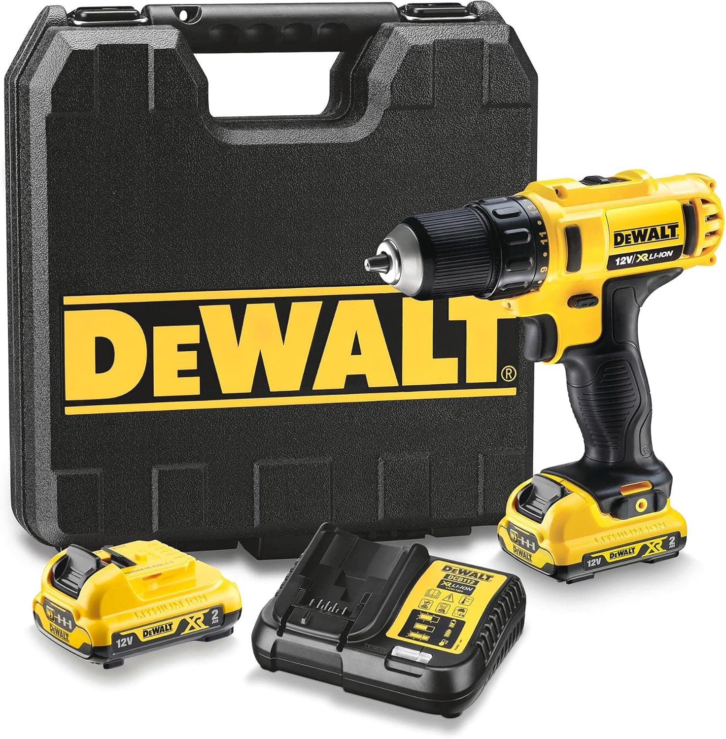 Trapano Avvitatore 2 Batterie Litio 10,8 V 2AH (DCD710D2 Qw) 2 Batterie - 4
