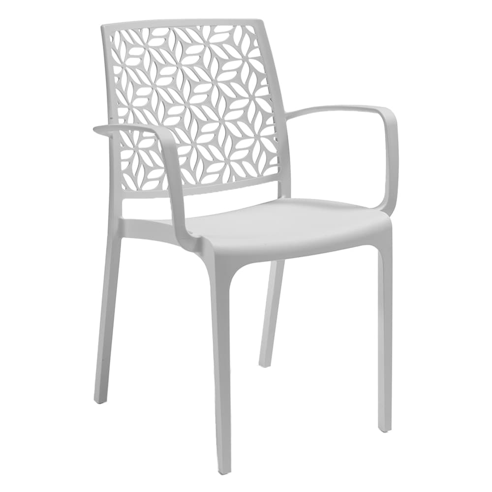 Sedia Bica Ninfa Armchair in Polipropilene Bianco