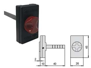 Pulsante in Nylon per Serrature Elettriche 06110 15 0 (06110150) Cisa - 2