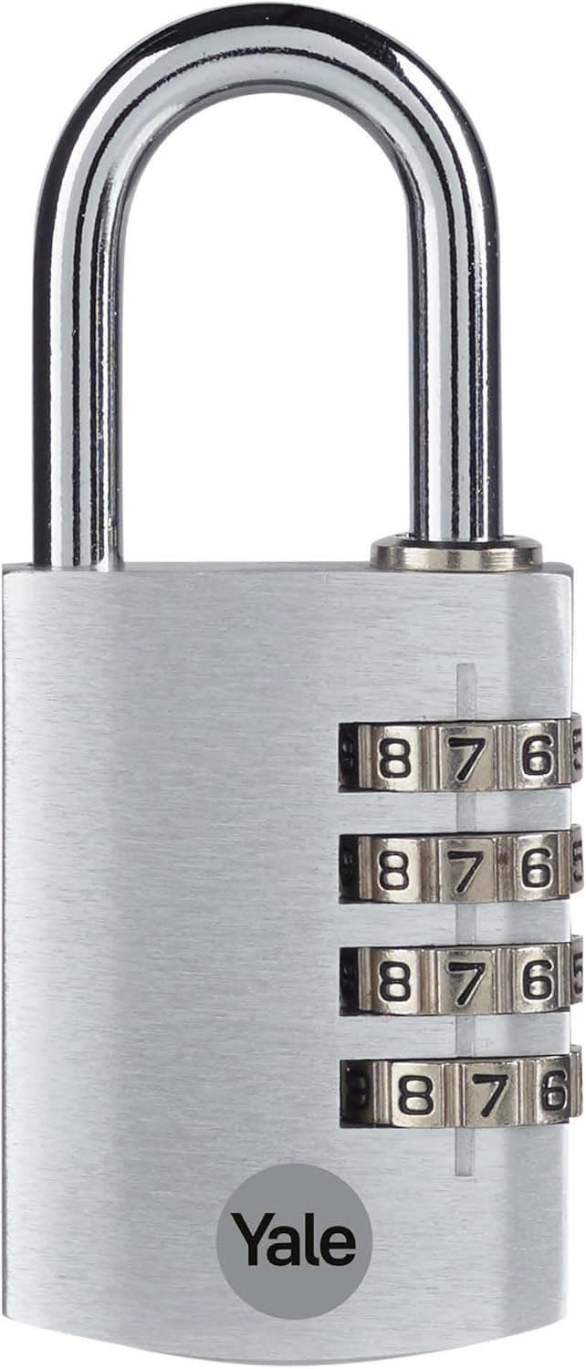 Lucchetto di Sicurezza con Combinazione Mm 20 Corpo Alluminio Arco Acciaio - 4