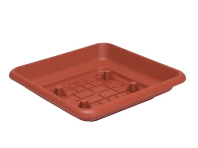 Quadro Laurus 25 cm Terracotta Sottovaso 6 Pezzi - 3
