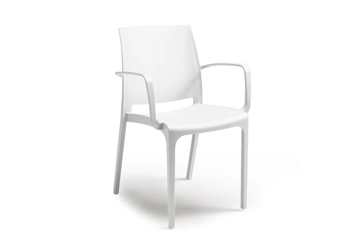 Sedia Bica Volga Armchair in Polipropilene Bianca - 4