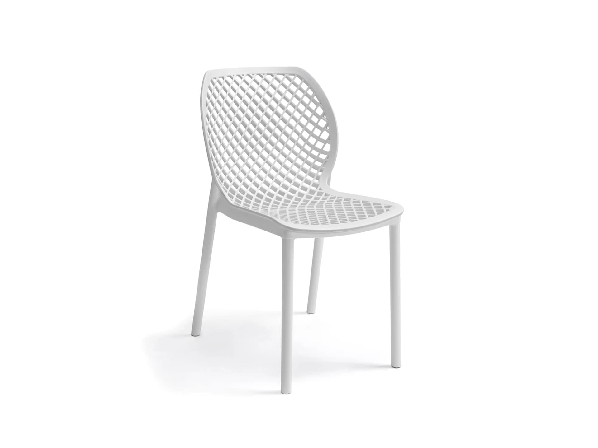 Sedia Bica Aria in Polipropilene Bianco - 3