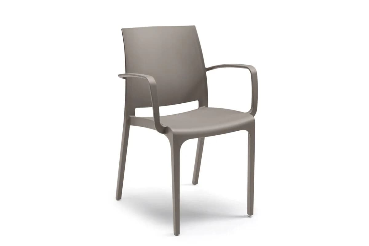Sedia Bica Volga Armchair in Polipropilene Taupe - 3