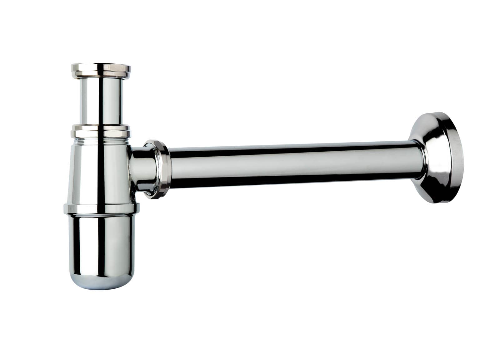 Sifone a Bottiglia in Ottone Cromato Senza Piletta per Lavabo 1?×Ø 26 Tea - 3