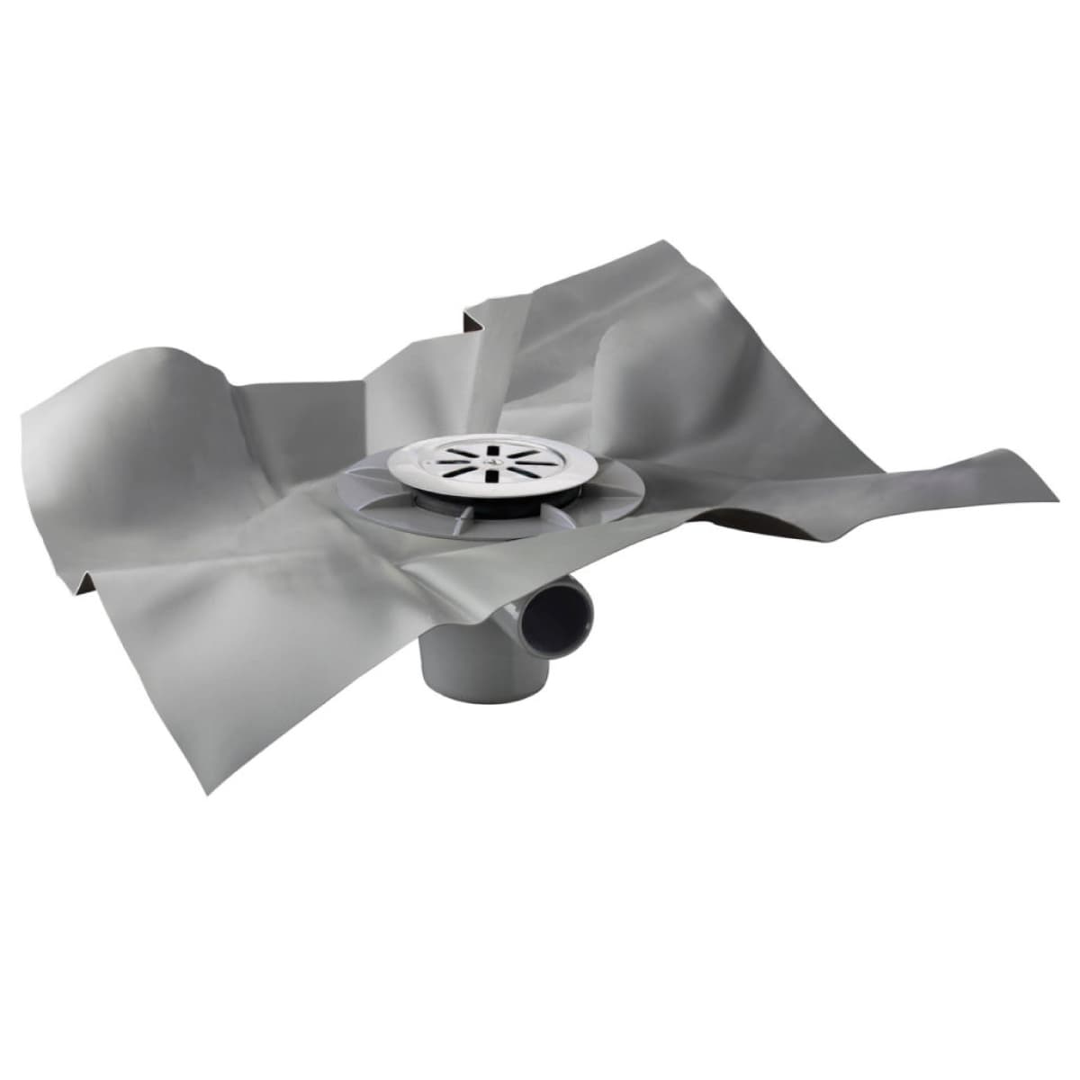 Pozzetto Sifonato in ABS con Griglia INOX e Foglio in PVC - 3