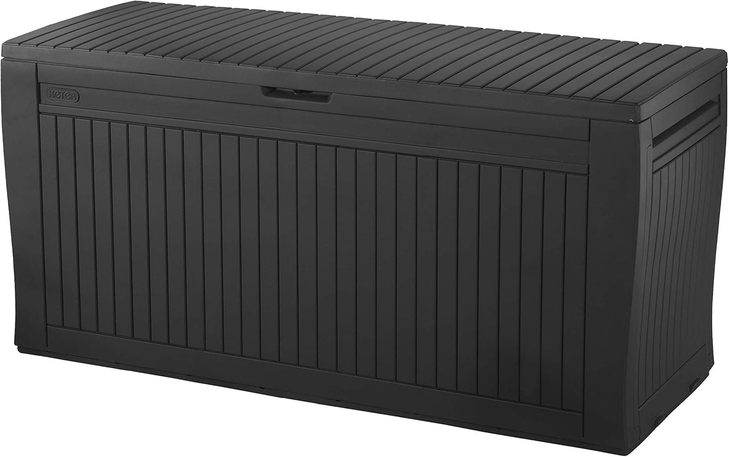 Cassapanca da Esterno Comfy 270 l in Resina Effetto Legno Colore Grafite - 9