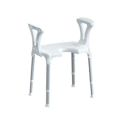 Sedia da Doccia con Apertura e Braccioli Dh Bianco - 2