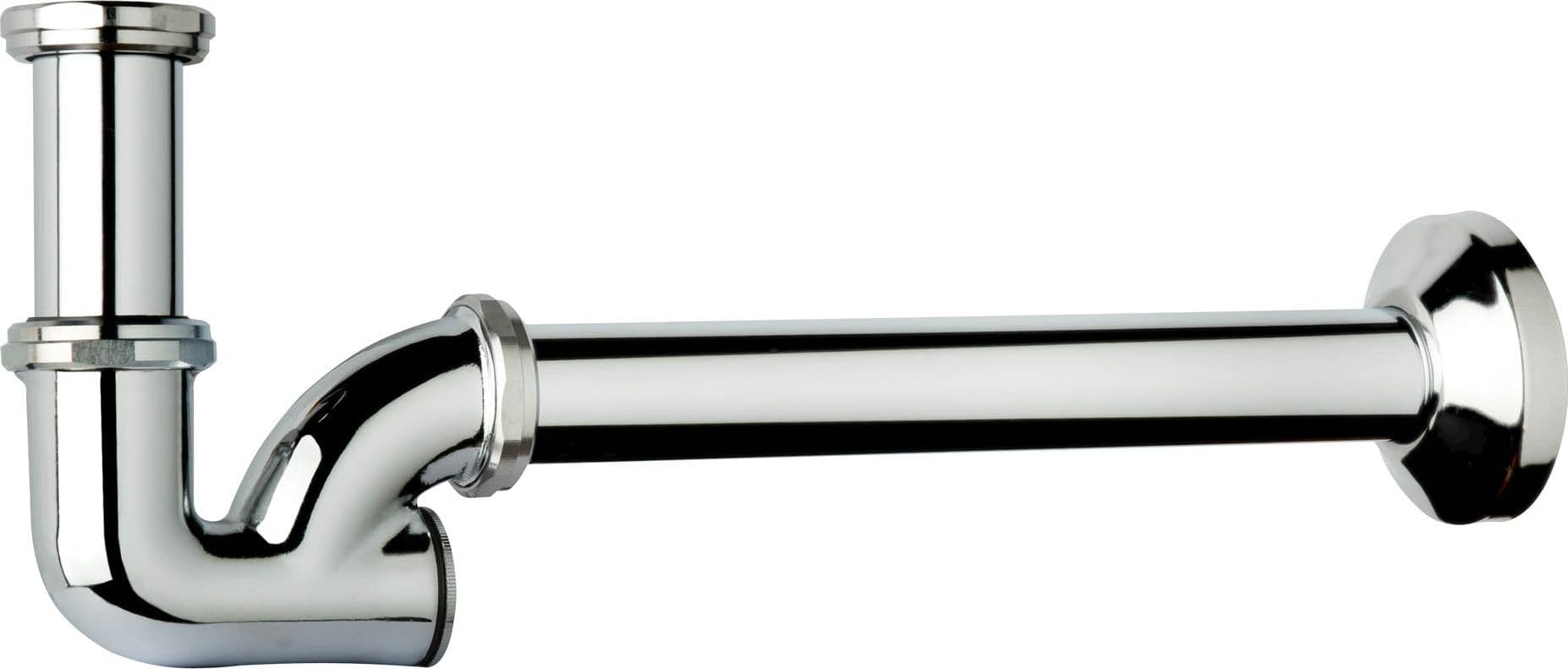 Sifone a Colonna in Ottone Cromato Senza Piletta per Lavabo e Bidet Tea - 3