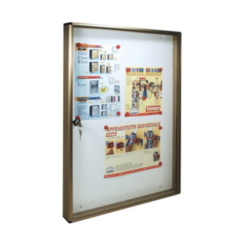 Bacheca Fondo Magnetico Alubox BC5 55 x 5 x 73 Br - 2