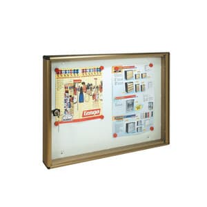 BACHECA FONDO MAGNETICO ALUBOX BC2 55X5X40 BR- ALUBOX- 1,0 pz - 2