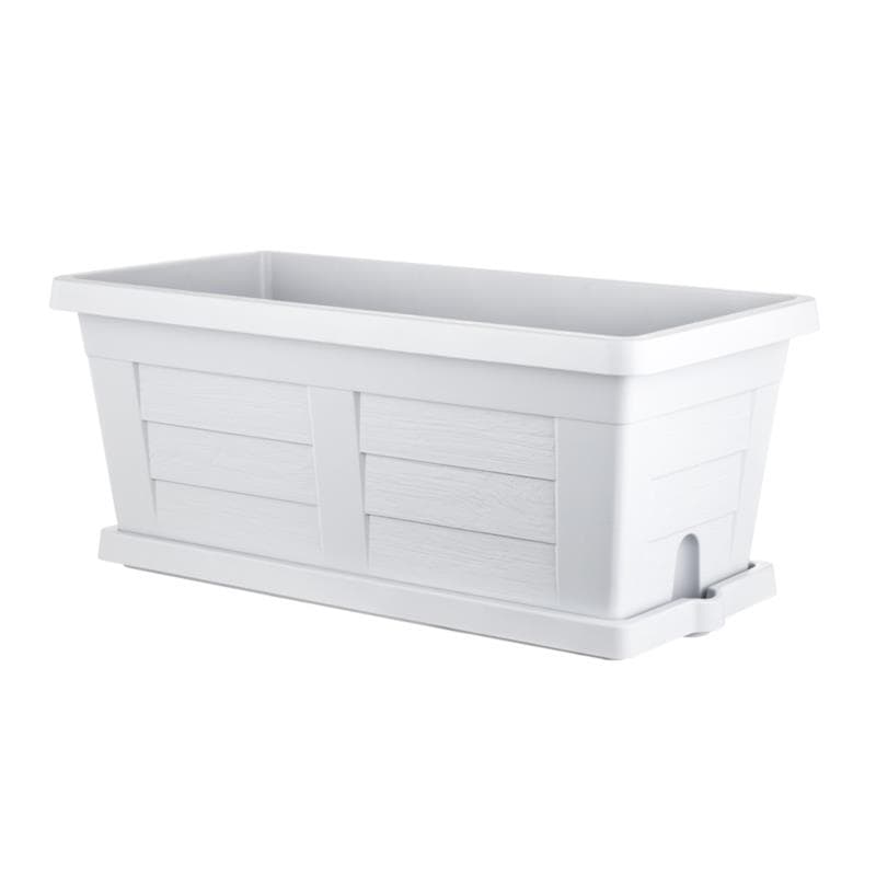 Fioriera Rettangolare Ghiaccio (con Sottovaso) Bama 40 x 21,5 x 17 cm - 6