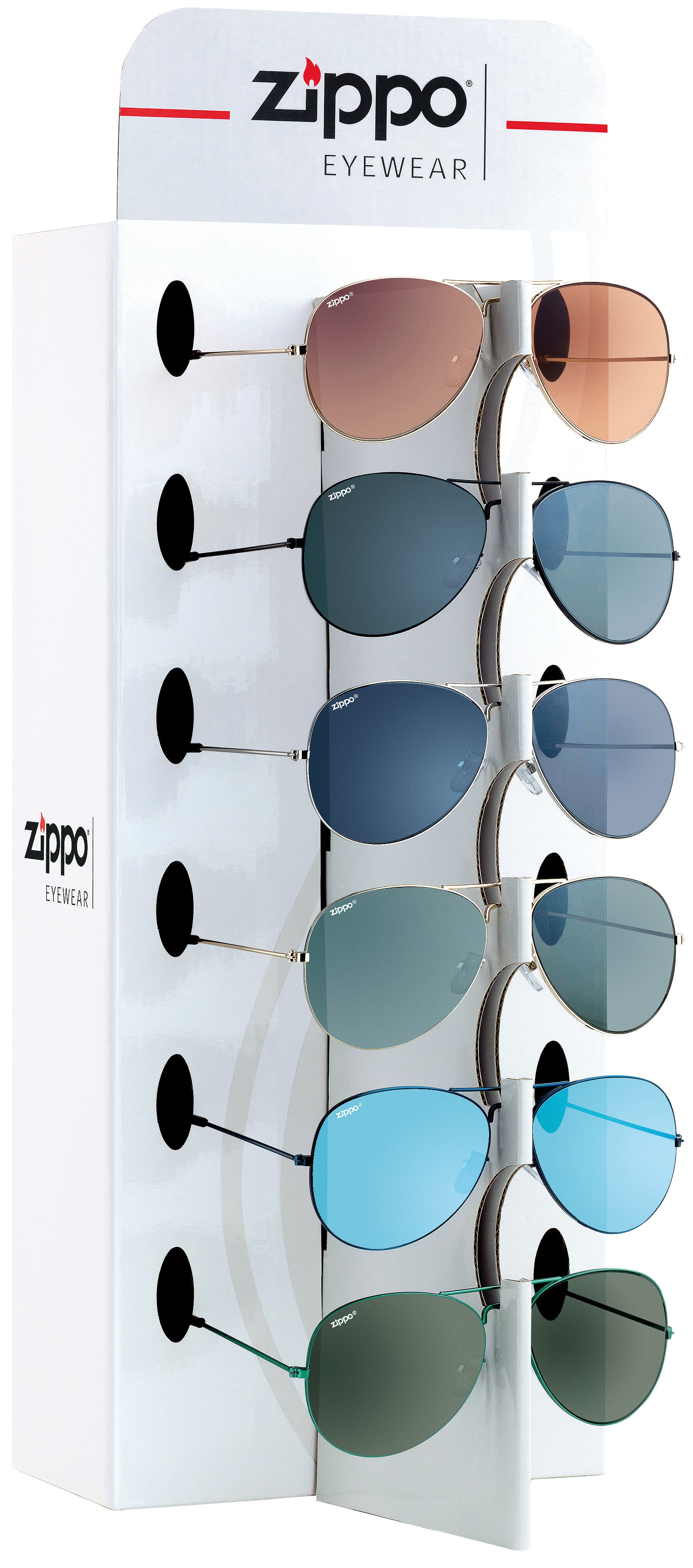 Assortimento Occhiali da Sole 9 Paia + Espositore Obp 36B Zippo - 3