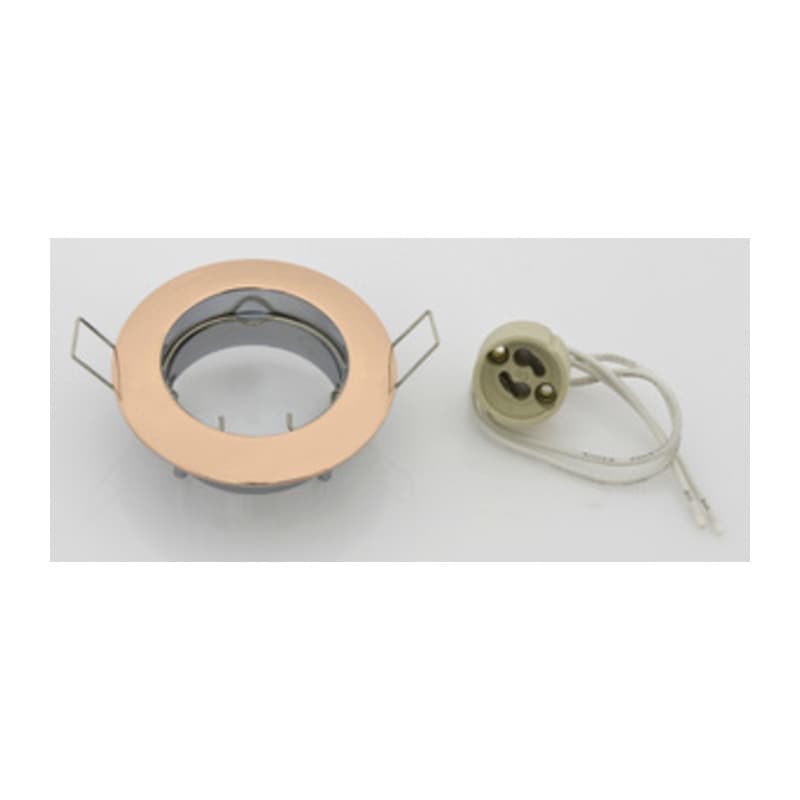 Faretto Incasso Fisso per LED GU10 Oro 10 Pezzi - 2