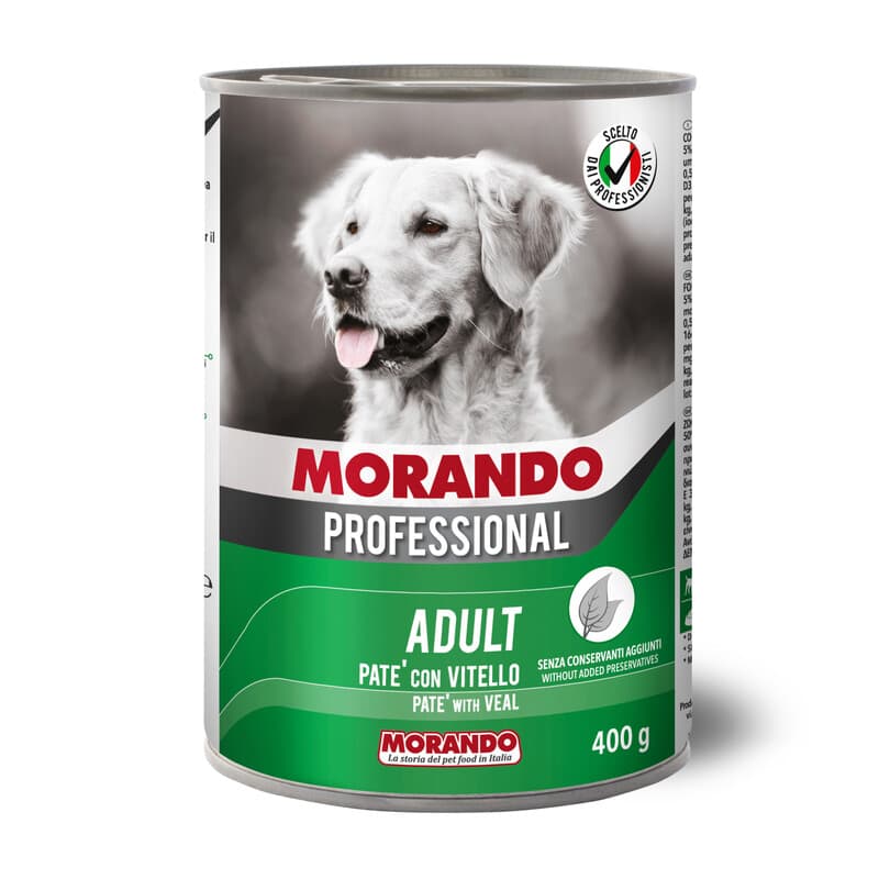 Cibo Cane Morando Latt 400 g Pat Vitello 24 Pezzi - 2
