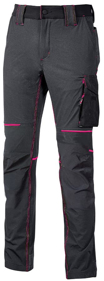 Pantalone World Lady Colore Grigio Fucsia Misura L U Power - 4