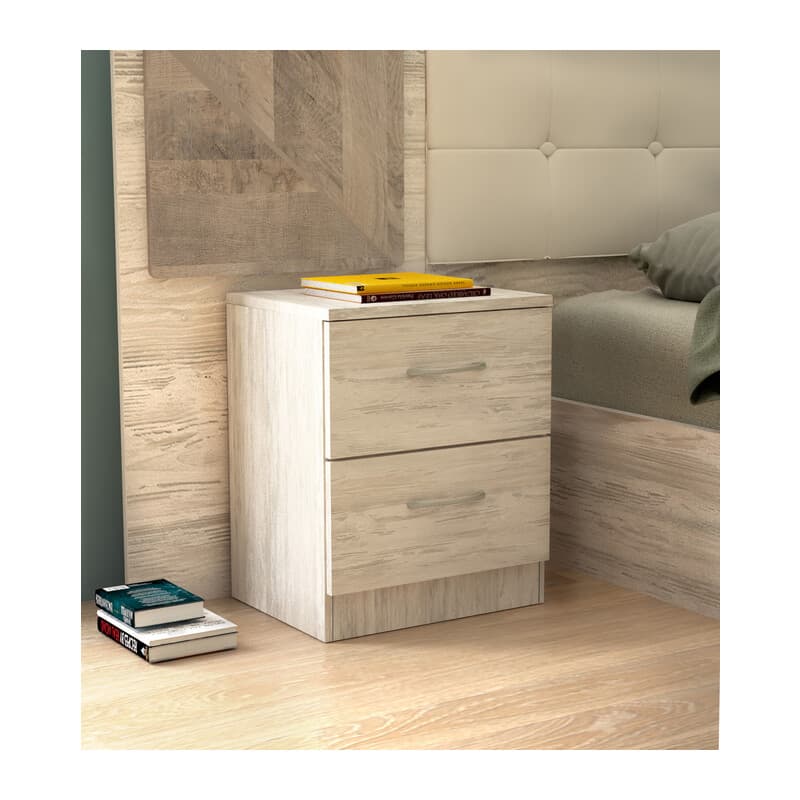 Kit Comodino 2C. 45 x 34XH47 Cm Bianco Ges - 2