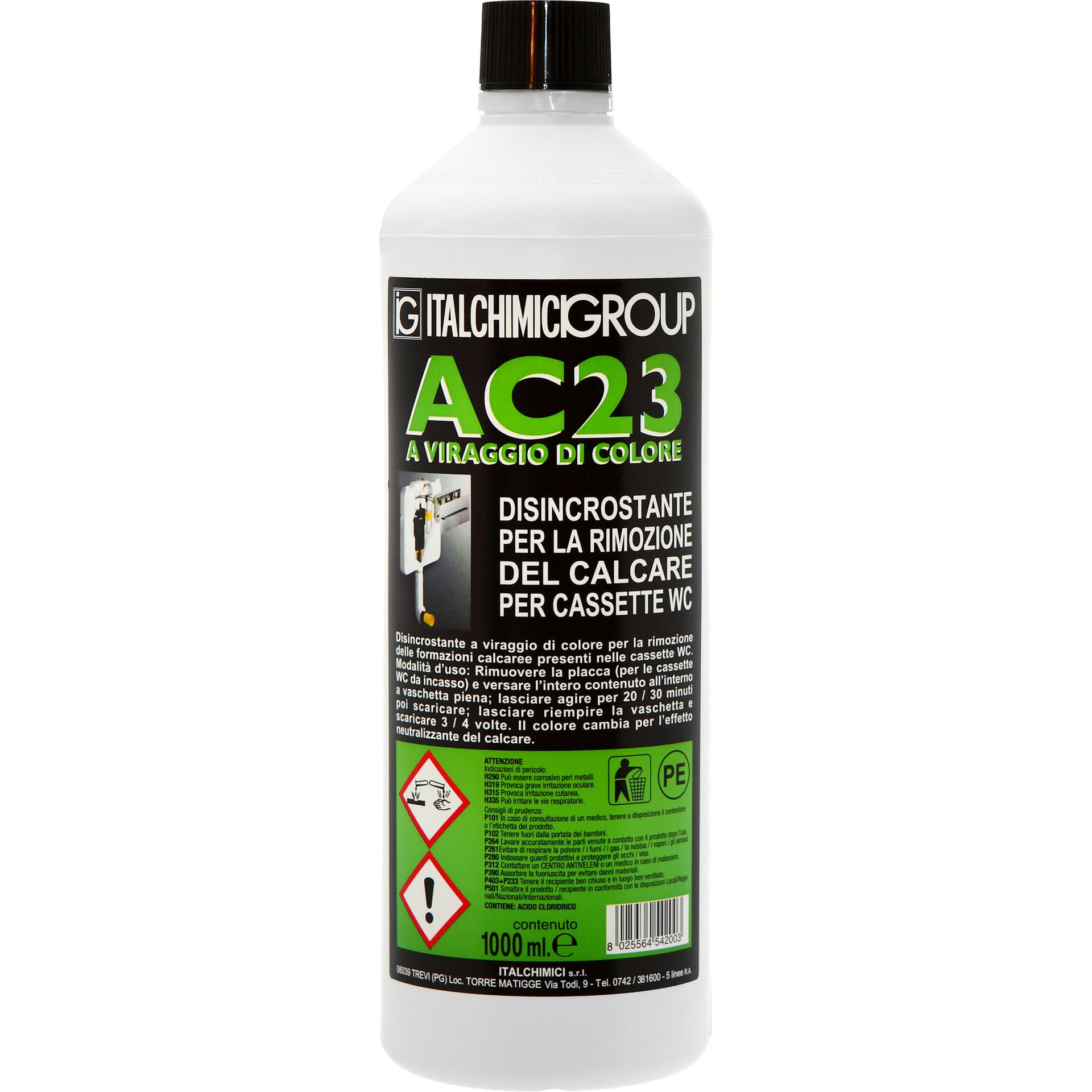 DISINCROSTANTE AC23 PER CASSETTA WC 1 L- 12,0 pz - 2