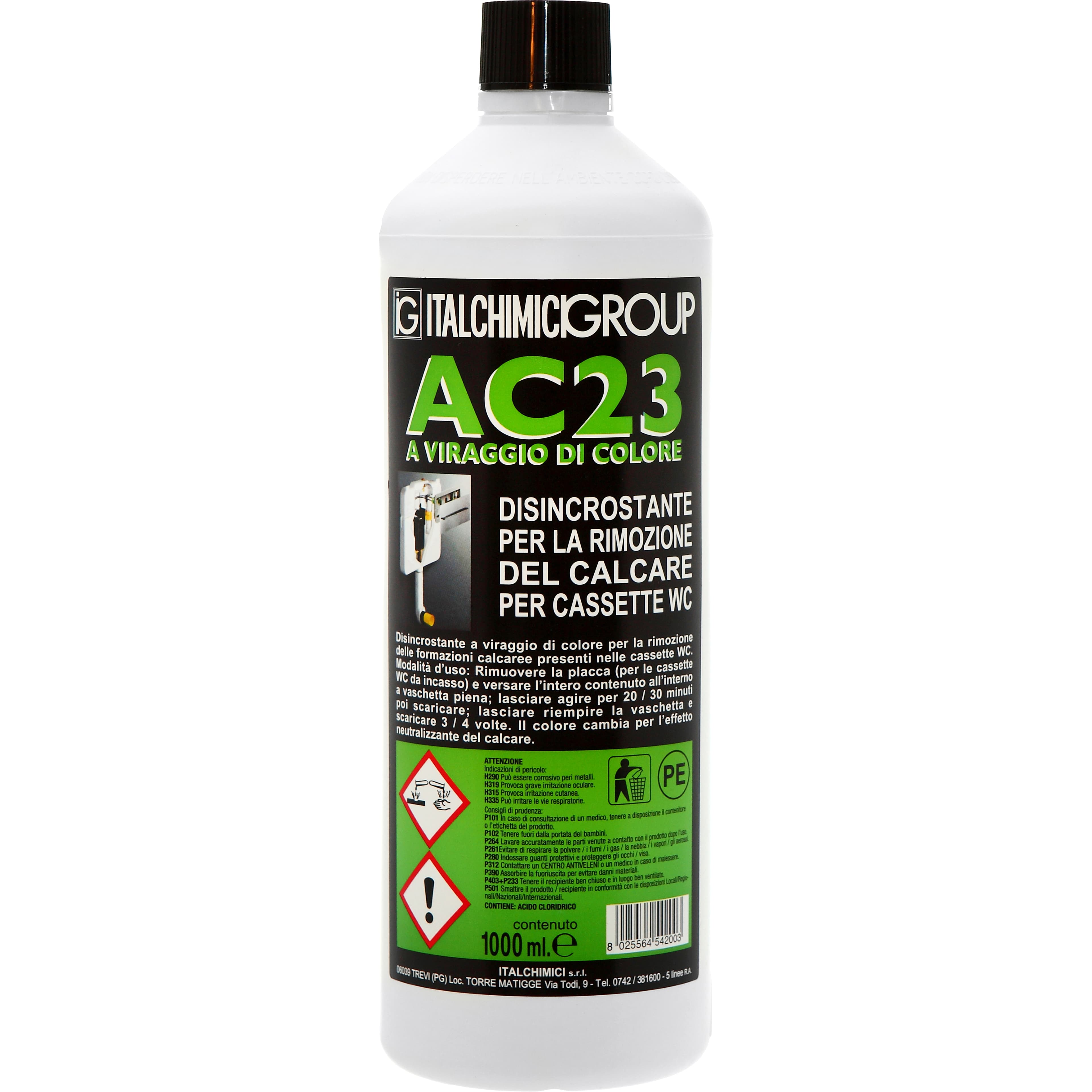 DISINCROSTANTE AC23 PER CASSETTA WC 1 L- 12,0 pz - 2
