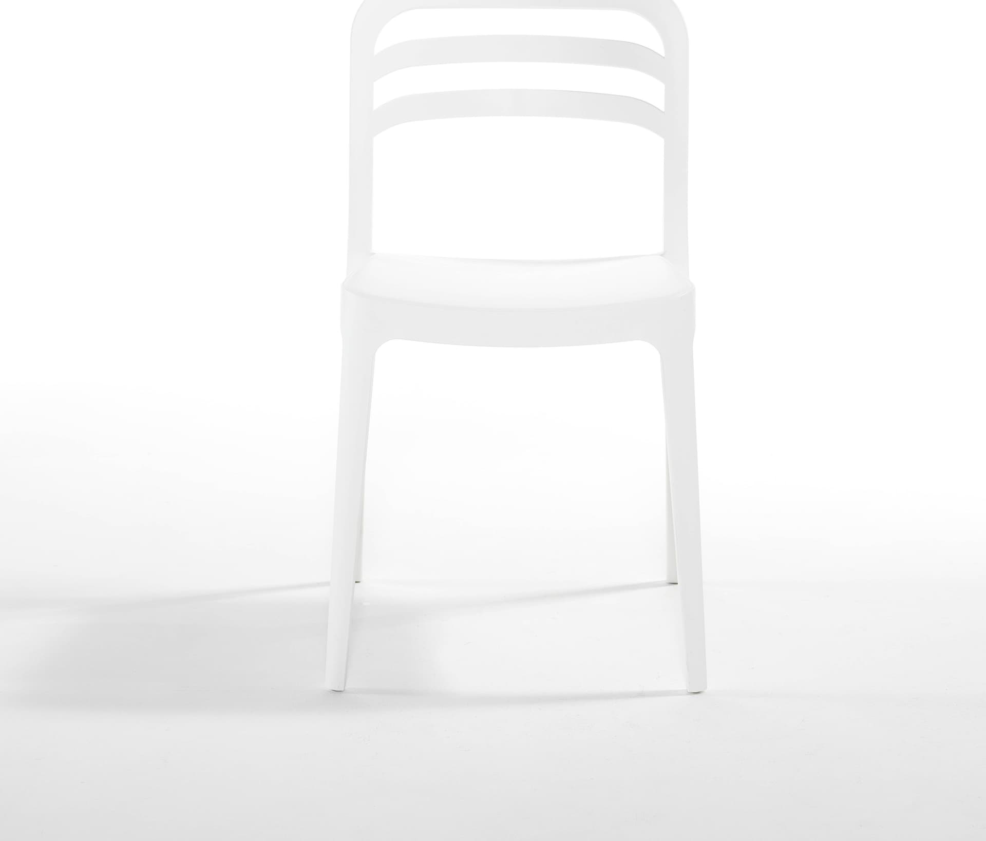 Sedia con Braccioli Aspen Bianco - 2