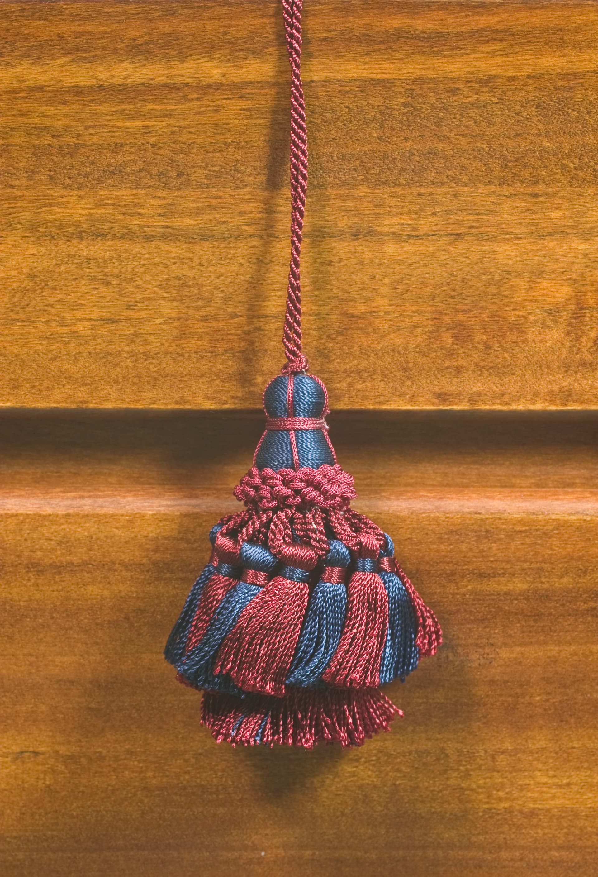 Fiocco per Chiavi 9 cm Blu e Bordo 6 Pezzi - 2