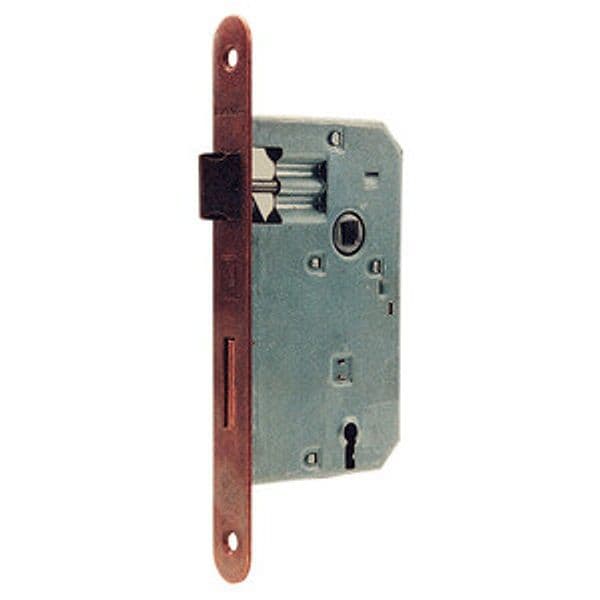 Serratura Q.8 x 70 Ottonata 40 B.tondo Bonaiti Serrature 6 Blister Bl - 2