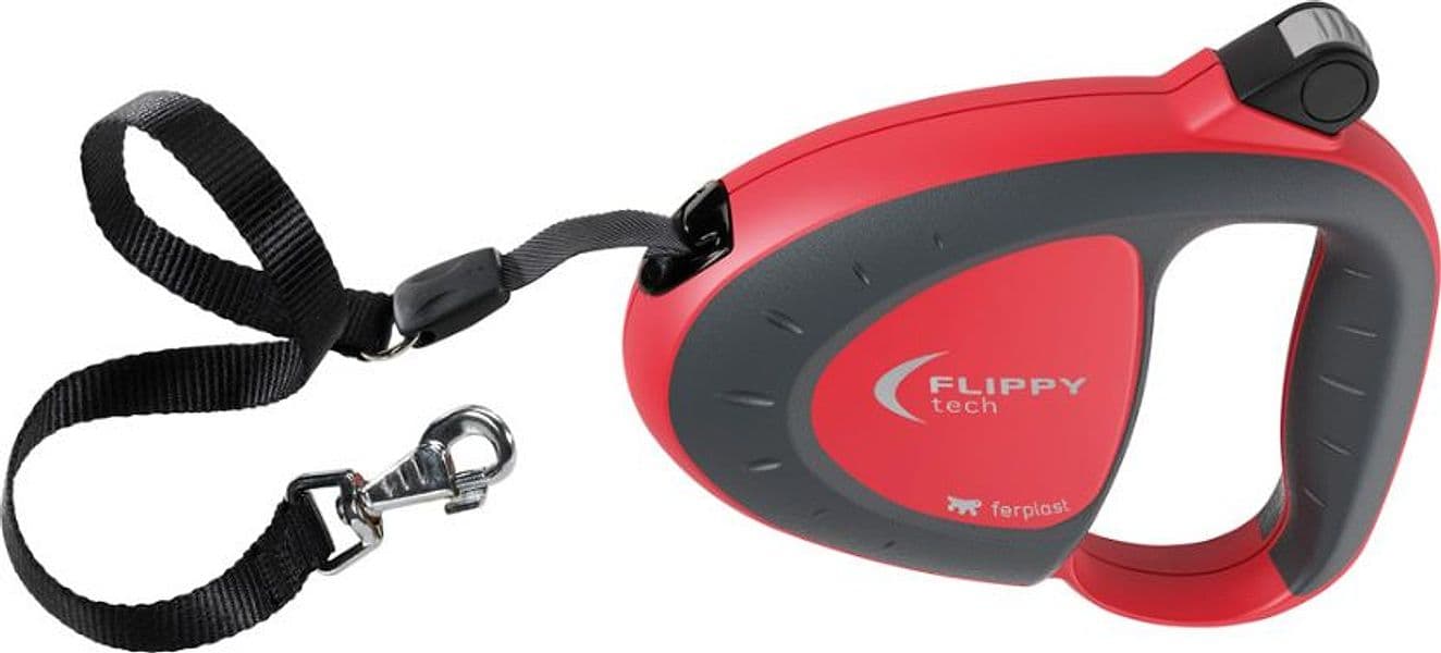 Guinzaglio per Cani Flippy One Tape Large Rosso Ferplast - 7