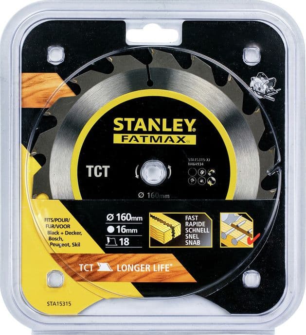 Lama Circolare Hi Tech Tct MM.160 Piranha Stanley STA15315 X15315 - 2