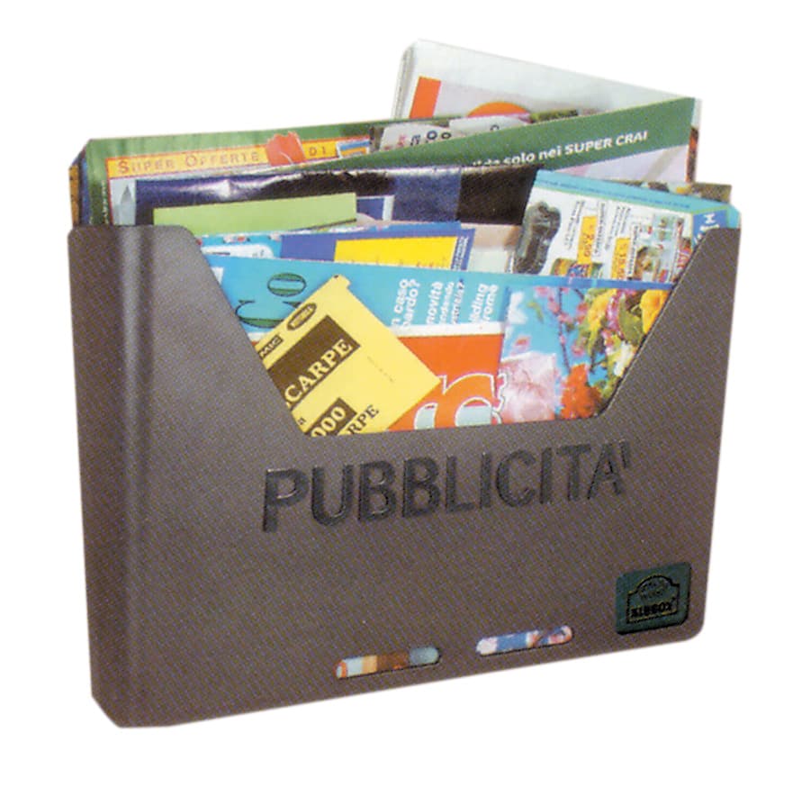 Porta Pubblicita Alubox Carosello Grigio Ghisa - 2