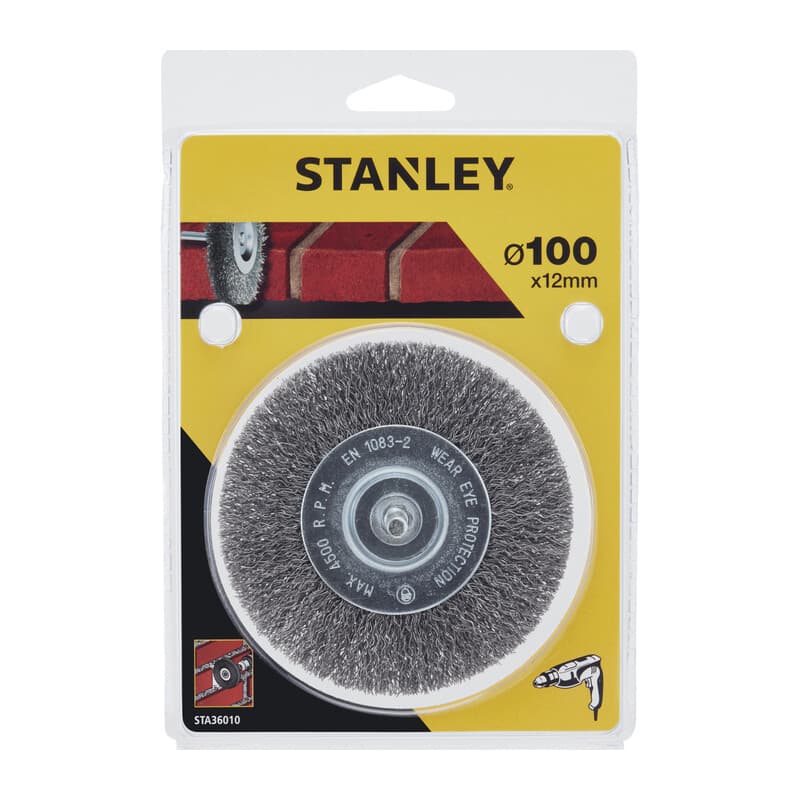 Spazzola Acciaio Circol. D.100 Piranha Stanley STA36010 X36010