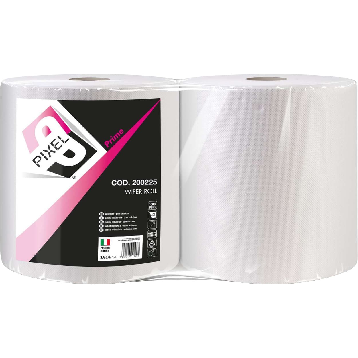 Bobina Carta Pura Cellul Prime 2 kg Ca 2 Pezzi - 2