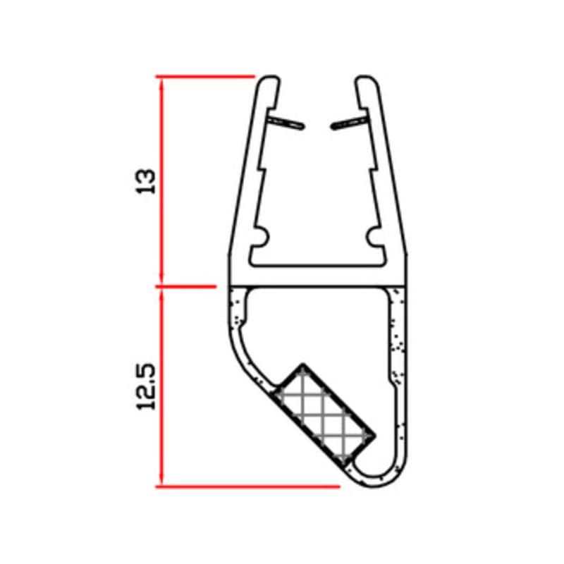 Guarnizione per Box Doccia 2 m MOD.412 Sns e Nsn Trafilo 4 Pezzi - 2