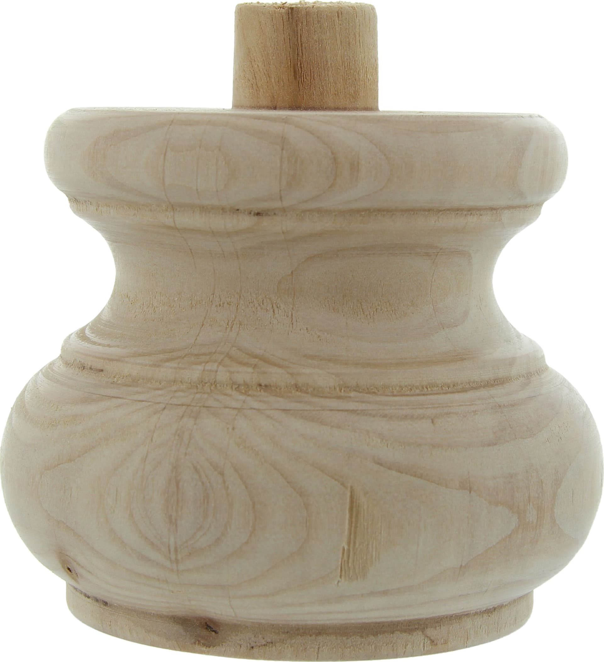 Piede in Legno Ontano 53008 95 x 75 mm 8 Pezzi - 2