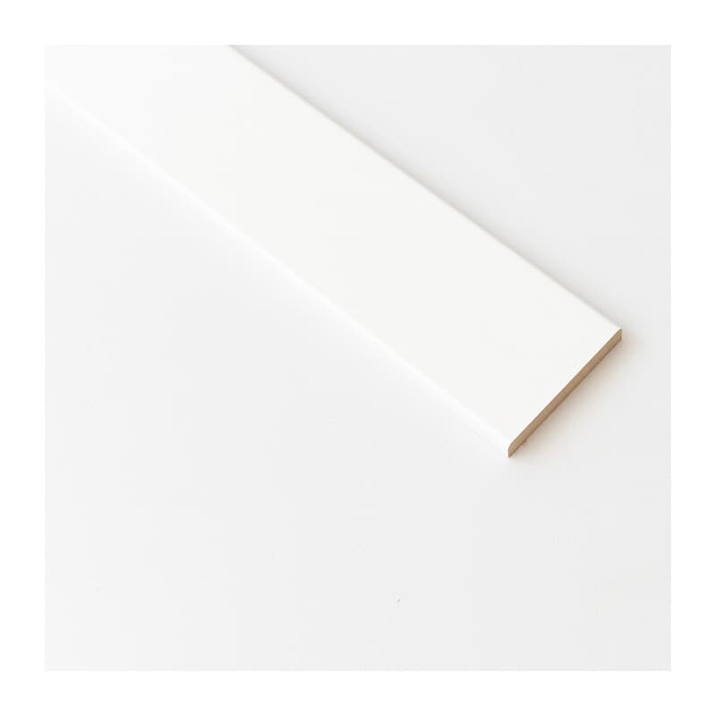 Coprifilo Bianco R6 in MDF Liscio 70 x 10 mm Lunghezza 240 cm Confezione 10 - 4