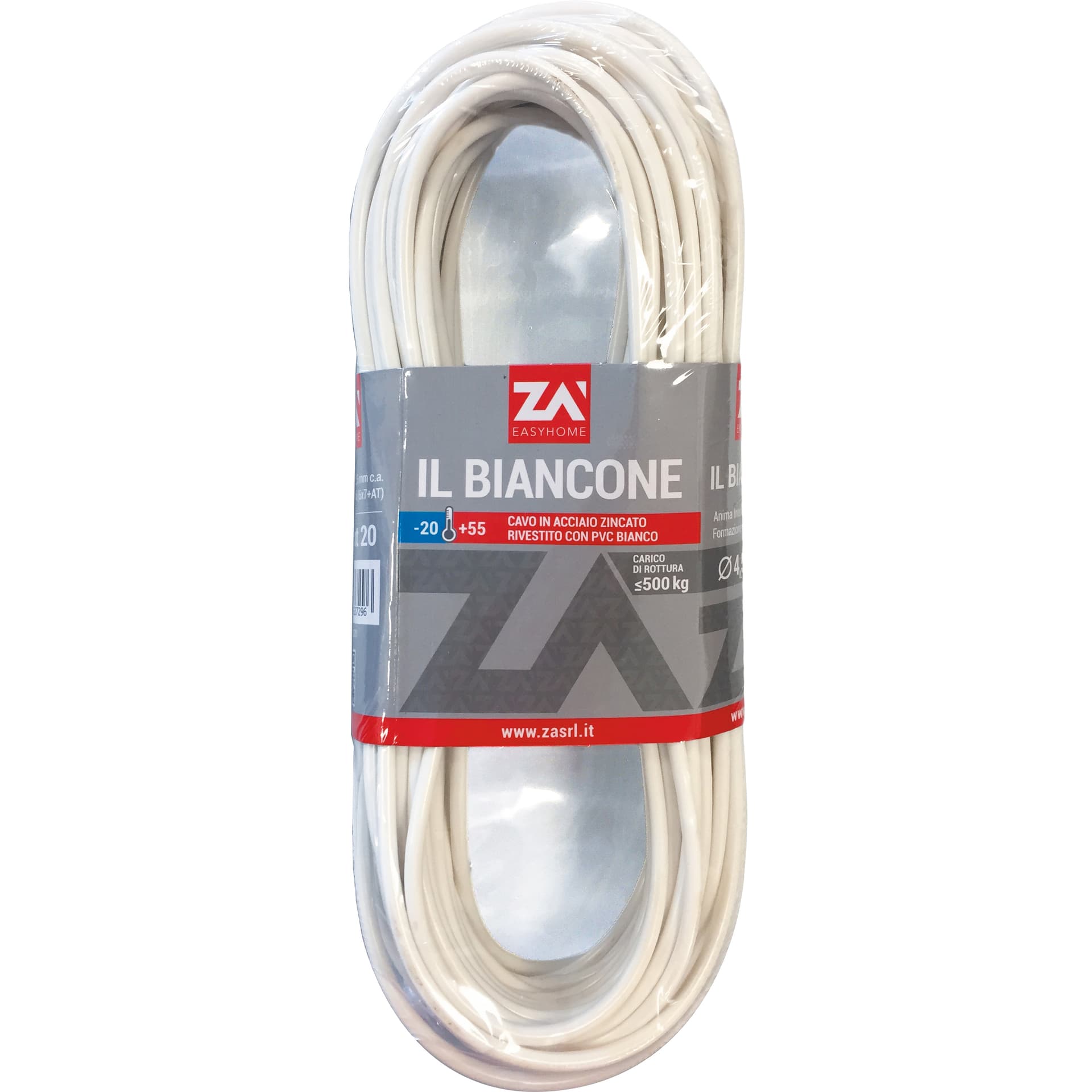 Filo Stendibiancheria Biancone Acc Zin Conf 20 m - 2