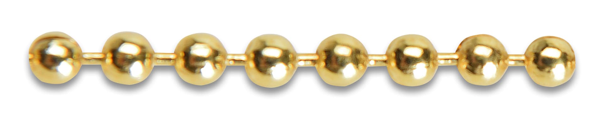 Catena a Perline Ottone Lucido Ø 4,0 mm 25,0 ml - 2