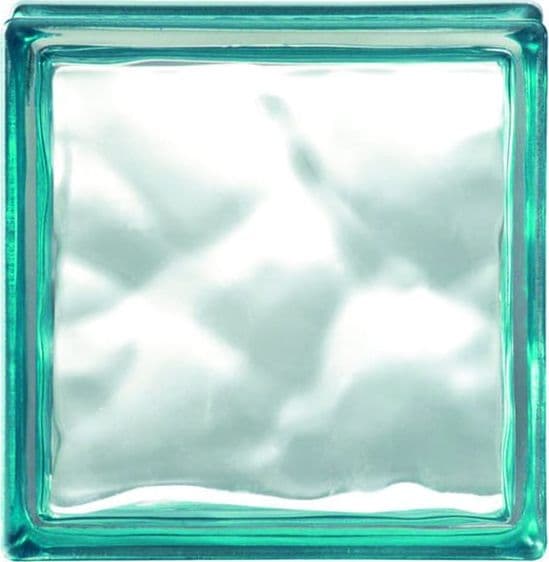 Vetro Mattone Ondulato 19 x 19 Verde Made in Italy - 3