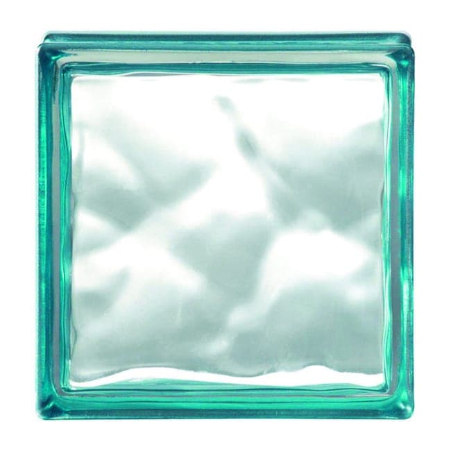 Vetro Mattone Ondulato 19 x 19 Verde Made in Italy - 3