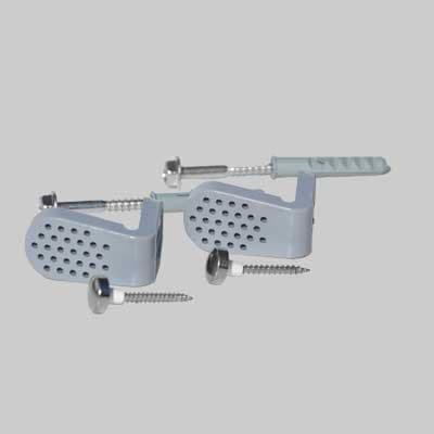 Fissaggio Laterale in ABS per WC e Bidet Vite 7 x 60 Tassello 10 x 50 Made - 2