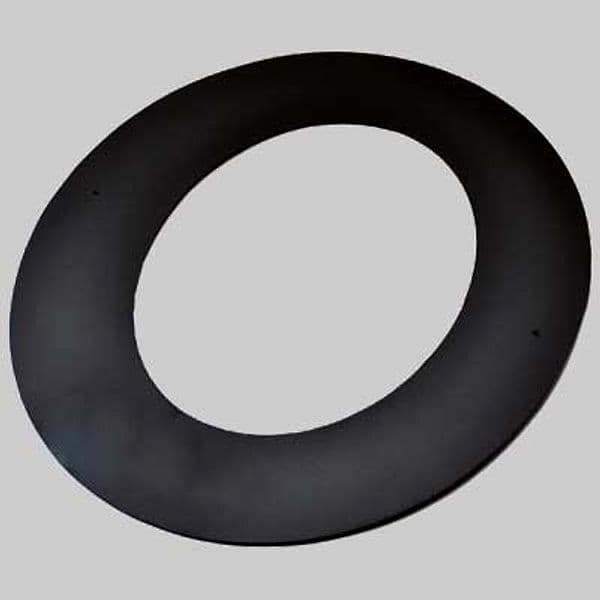 Rosone a 45 ° Nero Opaco Made in Italy Ø 150 - 2