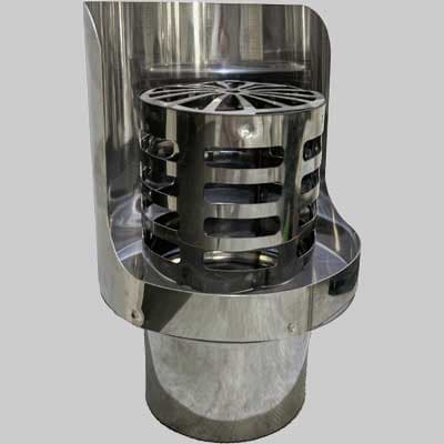 Cappello Orizzontale a Griglia INOX Dm 80 m Made in Italy - 2