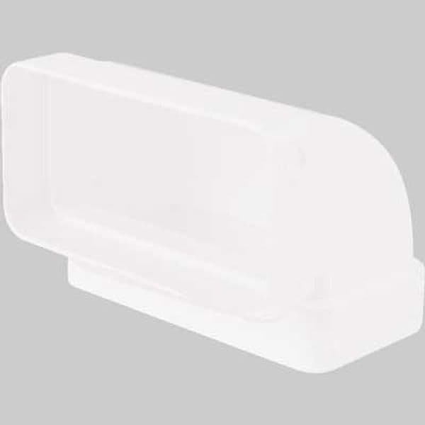 Gomito 90 ° Rettangolare Verticale 55 x 110 mm Vecam - 2