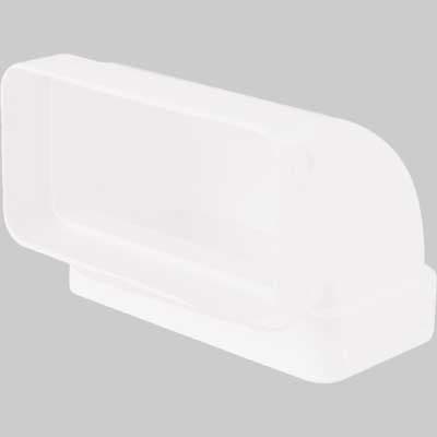 Gomito 90 ° Rettangolare Verticale 55 x 110 mm Vecam - 2