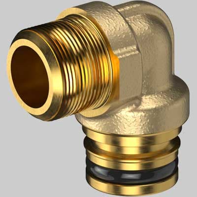 Raccordo Gomito Filettato Maschio Fastec F13 ½ Teco - 2