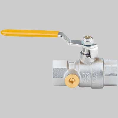 Valvola Gas Sfera F con Due Prese Pressione Leva Acciaio ¾ Enolgas - 2