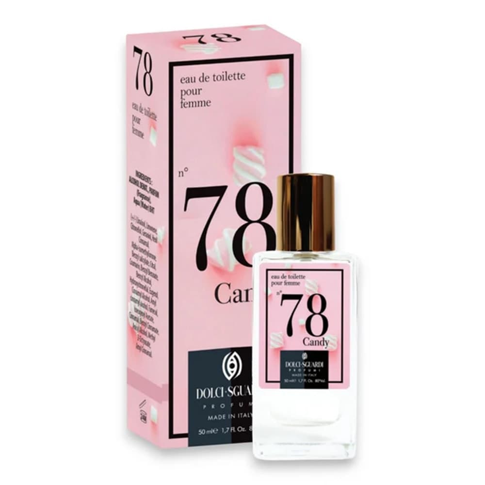 PROFUMO CORPO EAU DE TOILETTE DA DONNA N°78 CANDY DA 50 ML FRAGRANZA DOLCE GOURMAND 015150 - 3
