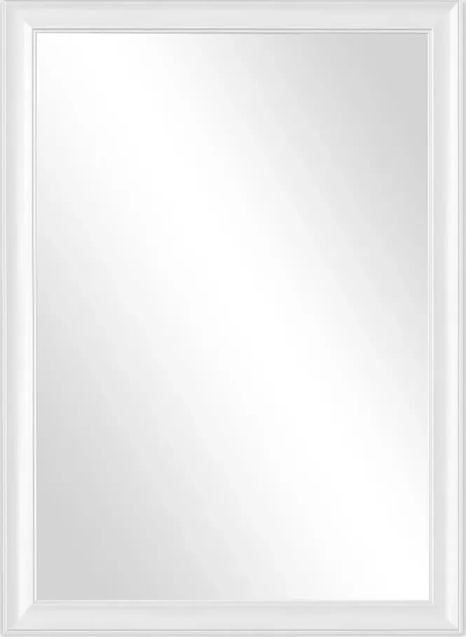 Specchio con Cornice ABS Bianca Cm 50 x 60 Made in Italy - 4