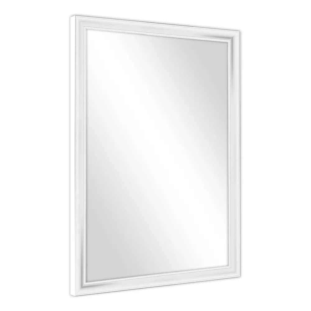 Specchio con Cornice ABS Bianca Cm 45 x 50 Made in Italy - 4