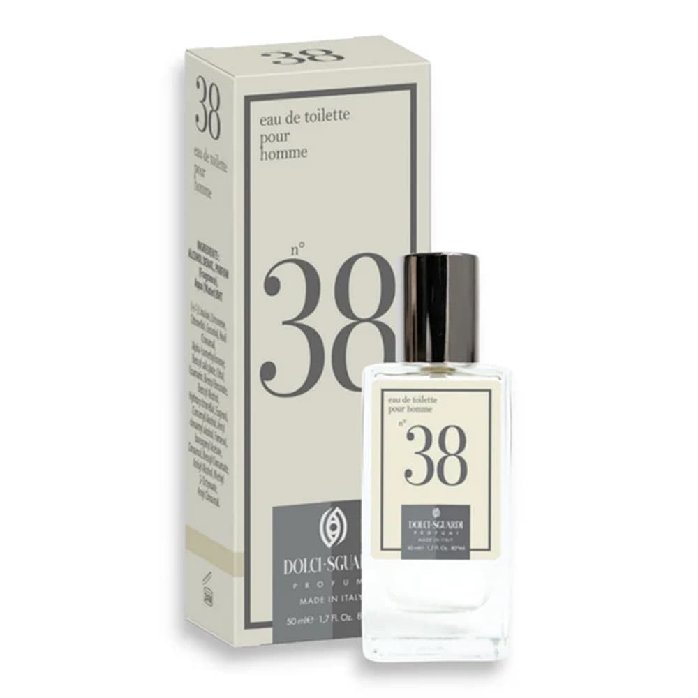 PROFUMO CORPO EAU DE TOILETTE PER UOMO N°38 DA 50 ML FRAGRANZA DECISA SOFISTICATA 005830 - 2