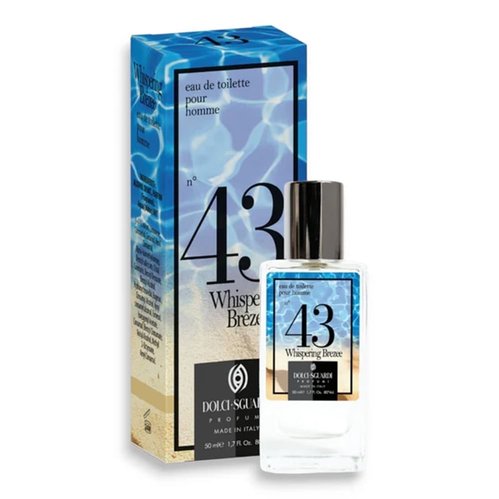 PROFUMO CORPO EAU DE TOILETTE PER UOMO FRAGRANZA N°43 WHISPERING BREEZE DA 50 ML 003546 - 2